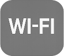 ícone de Wi-fi representando a internet